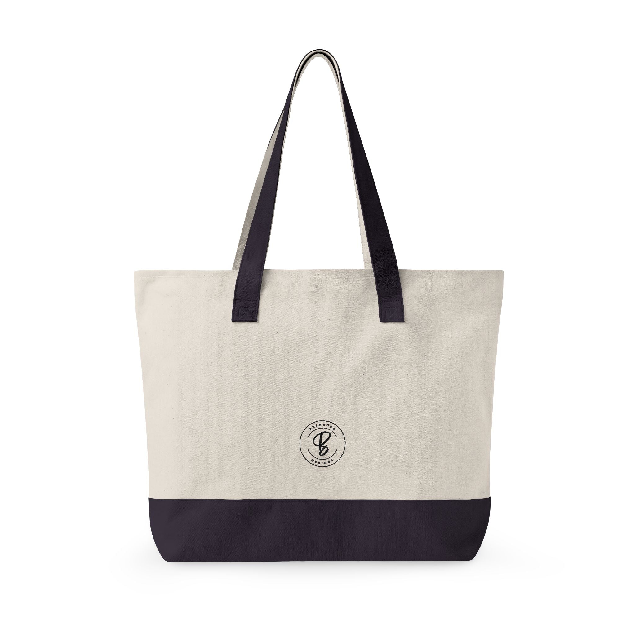 Canvas Tote Bag - "currently reading" Book Lover Zippered Tote