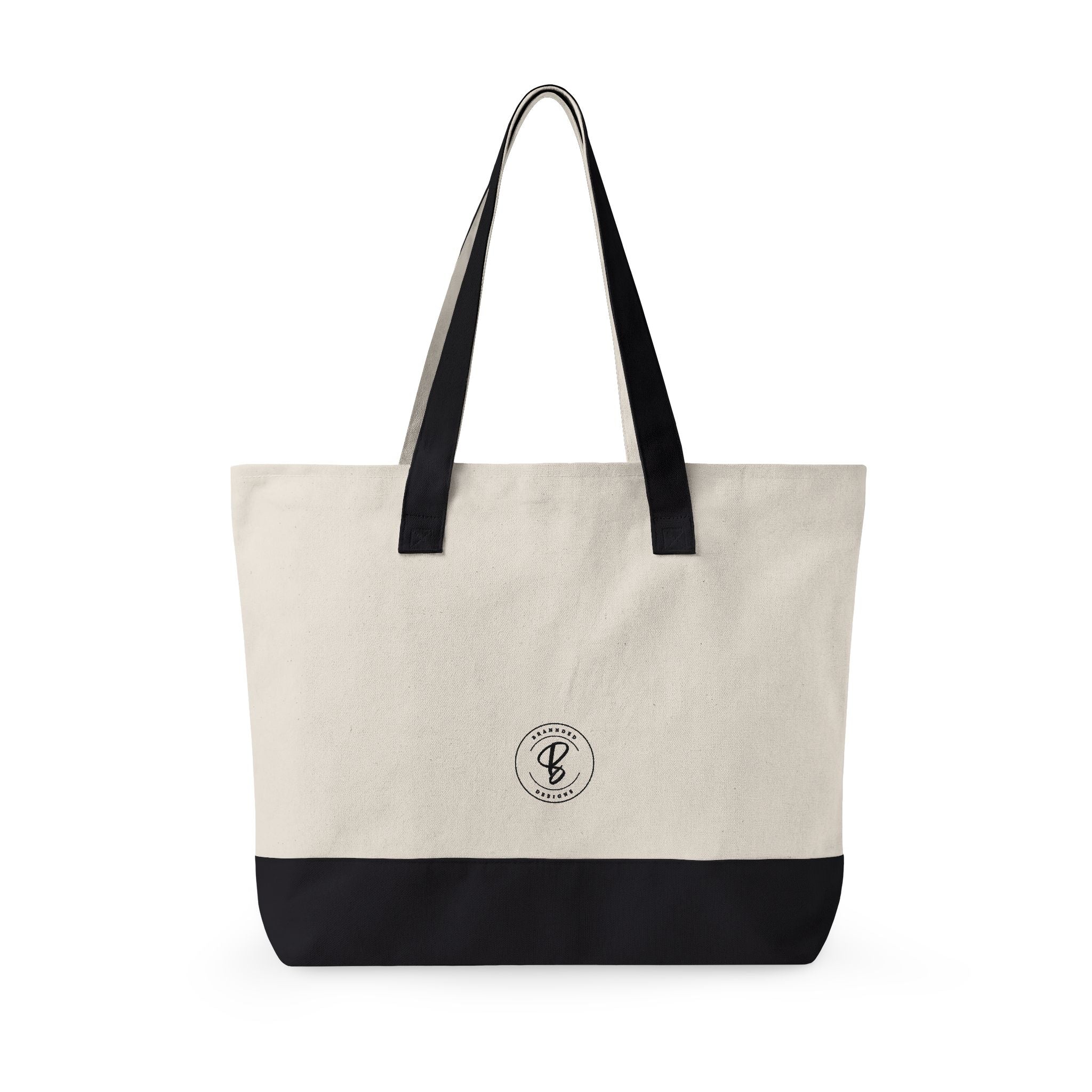 Canvas Tote Bag - "currently reading" Book Lover Zippered Tote