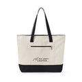 Canvas Tote Bag — “Just One More Chapter” Book Lover Zippered Tote