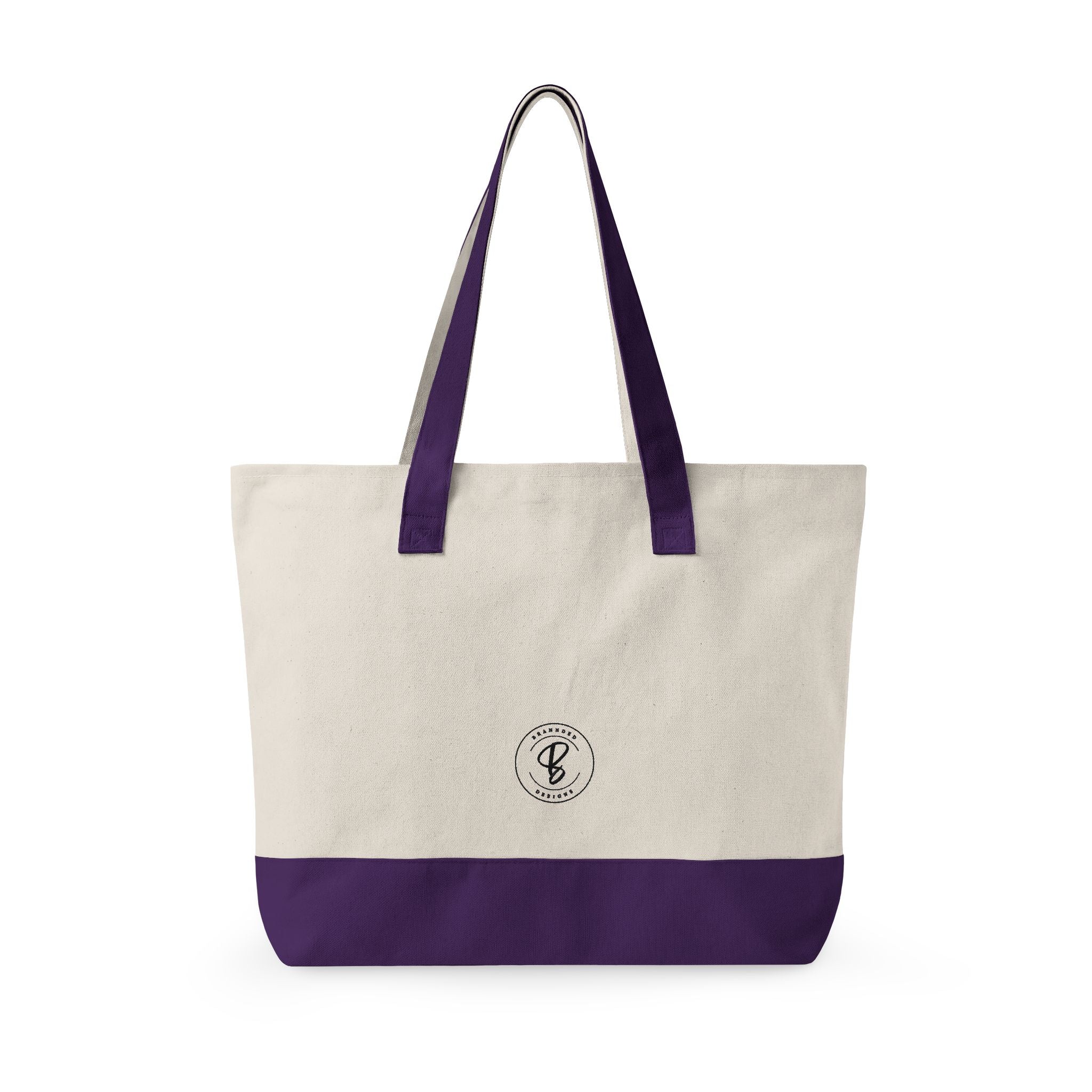 Canvas Tote Bag - "currently reading" Book Lover Zippered Tote