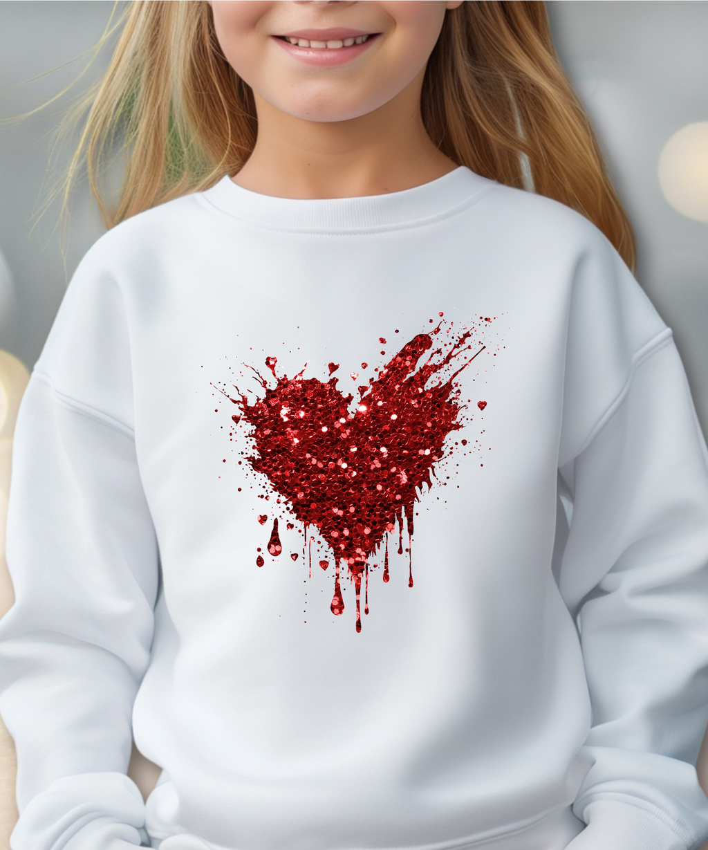 Red Glitter Heart image 2