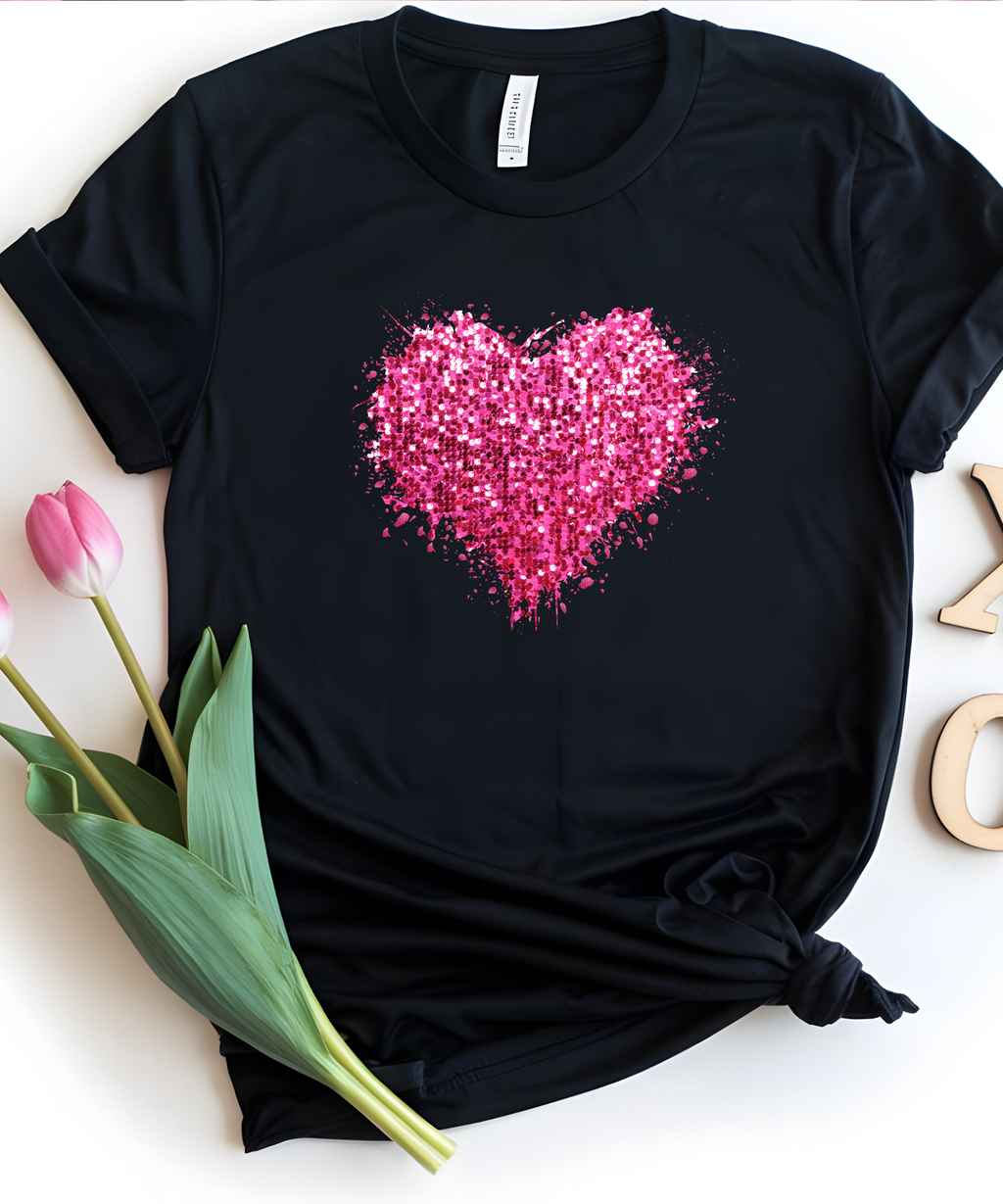 Pink Glitter Heart image 1