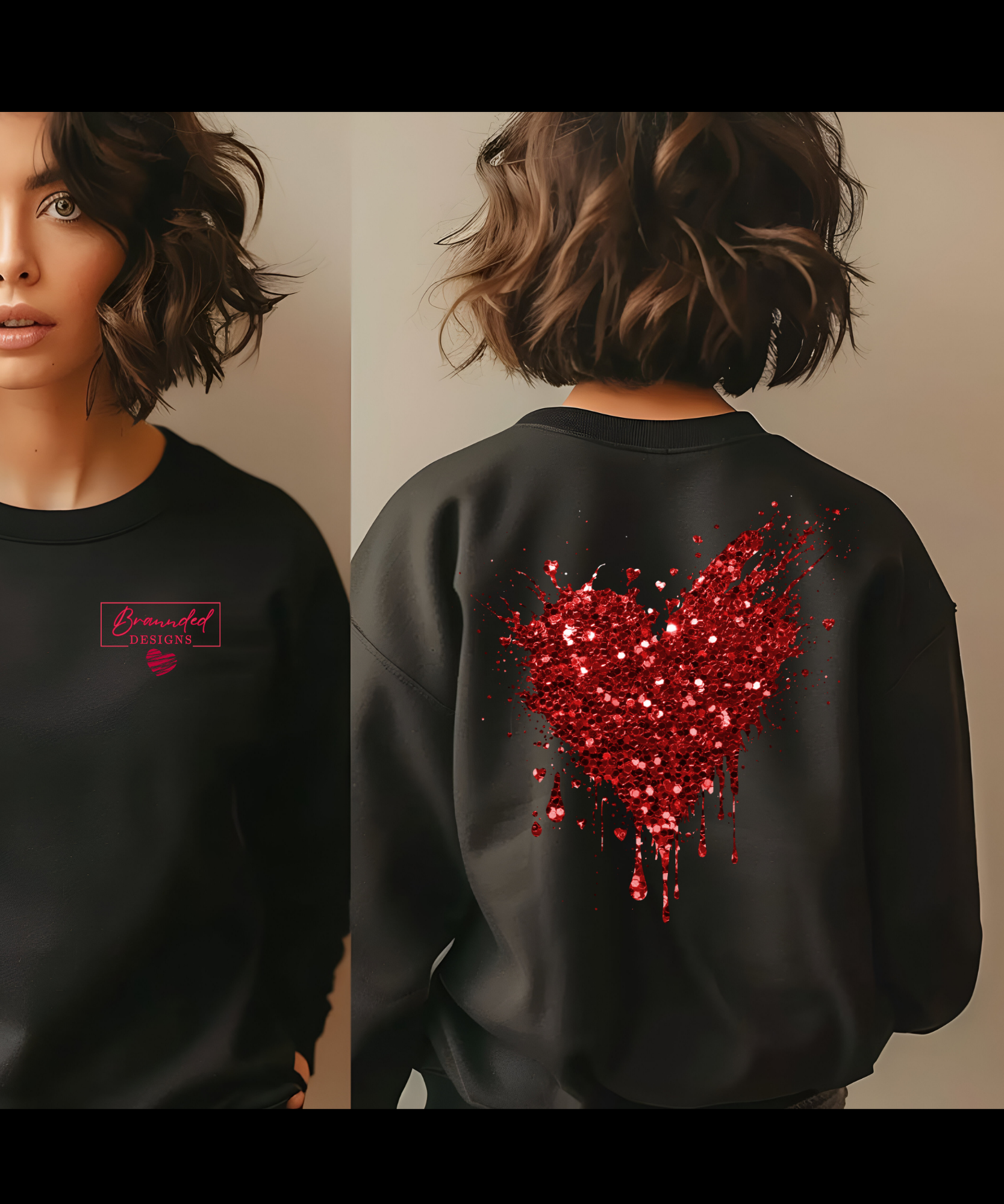 Red Glitter Heart image 0