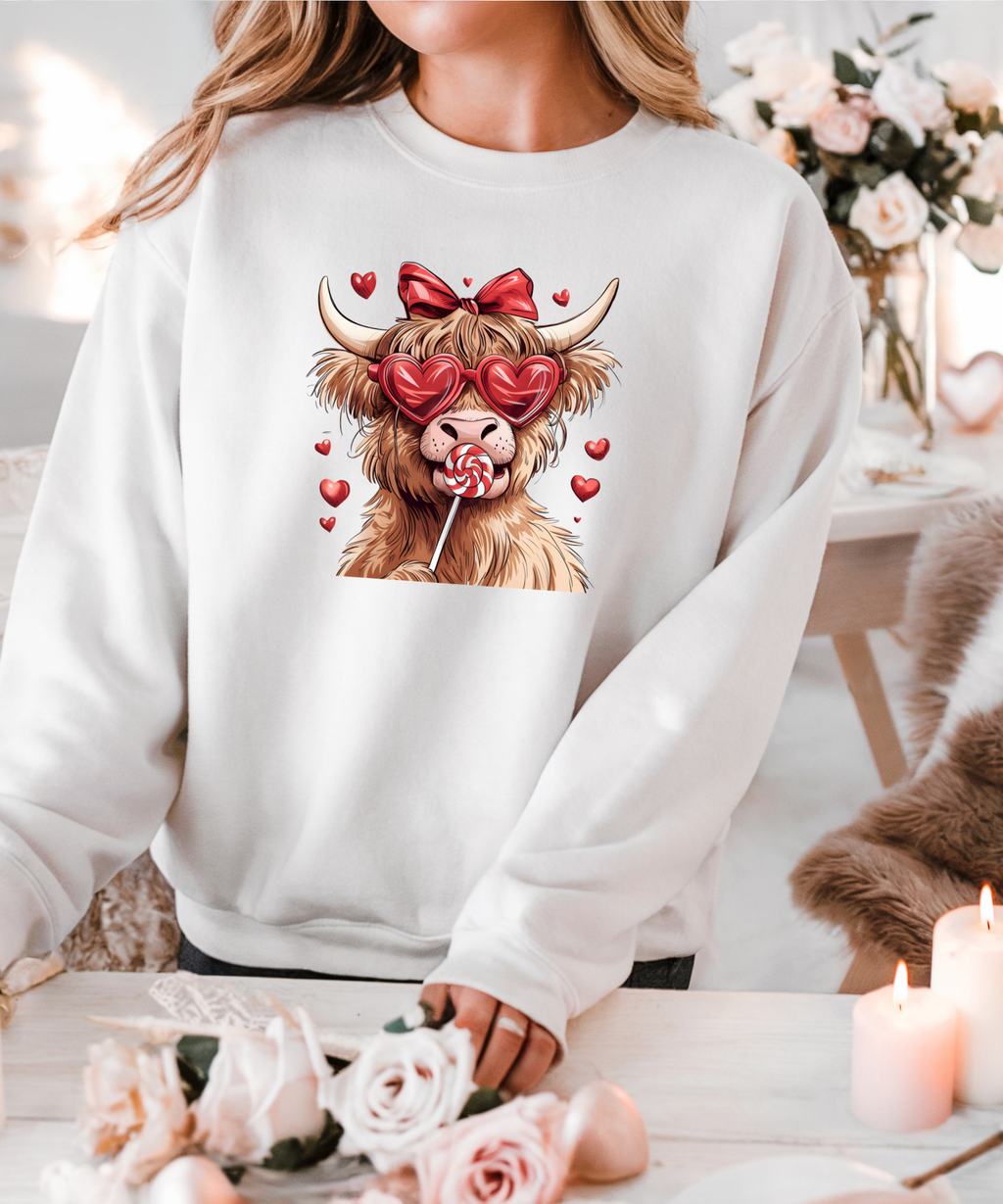 Valentine Highland Cow image 0